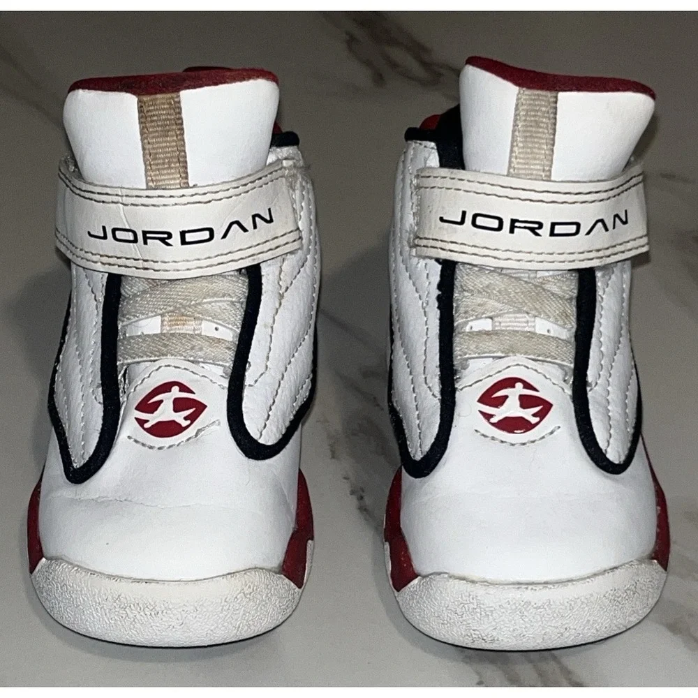 Nike Air Jordan Pro Strong TD 5C White Red Black Toddler Shoes DC7910-101